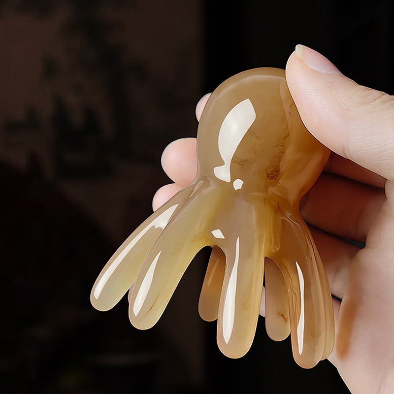 Home Spa Wellness - 2Pcs Resin Octopus Comb Scalp Meridian