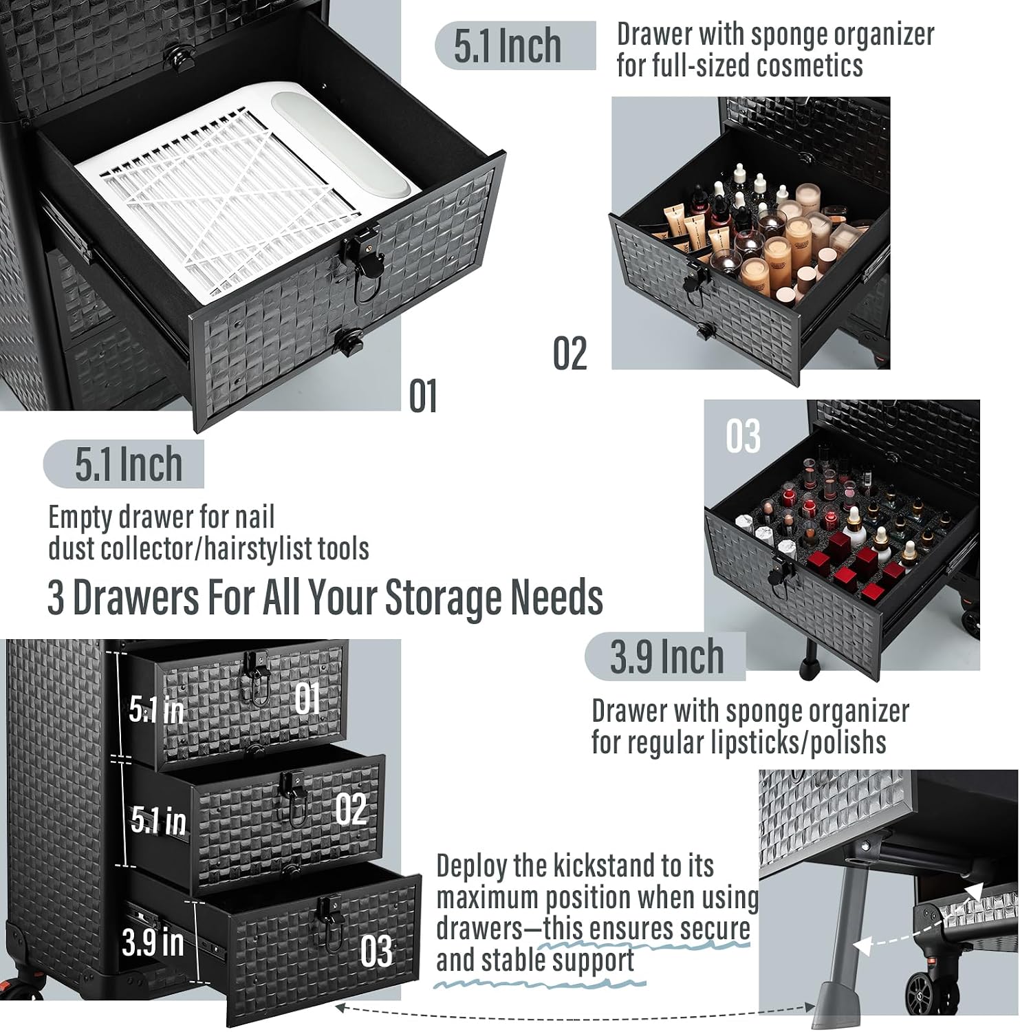 Rolling Salon Cart with 3 Draw - Spa & Wellness Hotel Olympia Mariánské Lázně 评论和价格