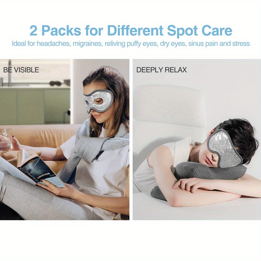 2Pcs/Set Gel Eye Mask Cooling  - Eye Mask Heated 评论和价格