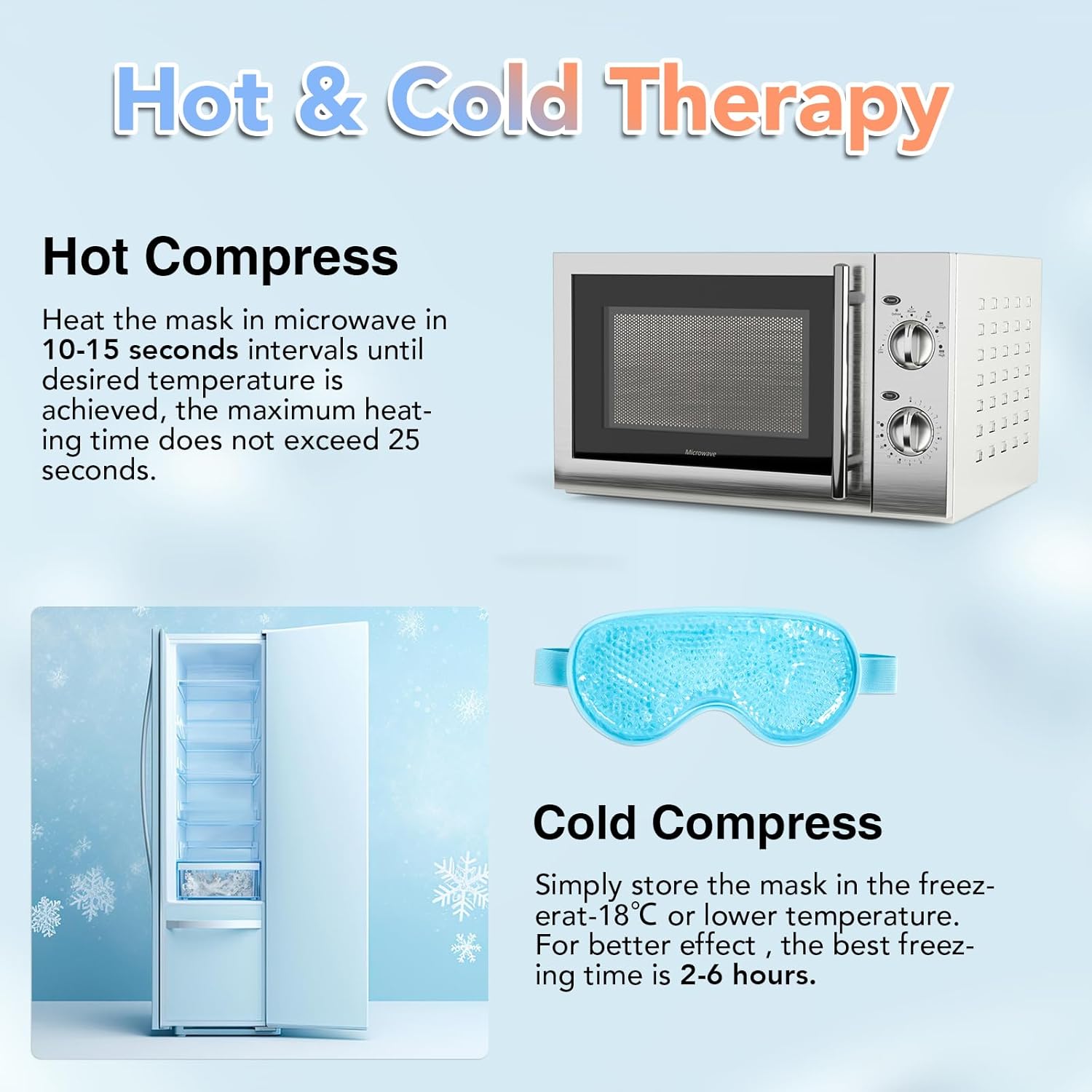 Face Cooling Mask Gel Eye Mask - Eye Mask Heated 评论和价格