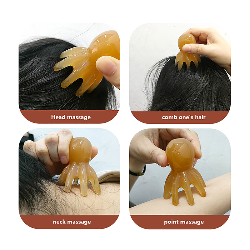 2Pcs Resin Octopus Comb Scalp  - Home Spa Wellness 评论和价格
