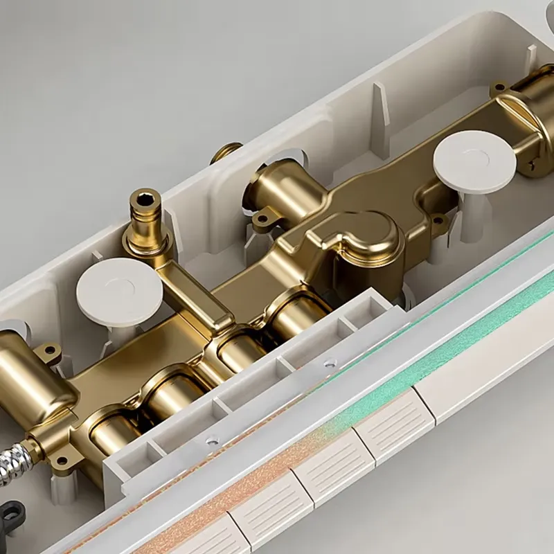 Brass Digital Waterfall Shower - Spa & Wellness Hotel Olympia Mariánské Lázně 评论和价格