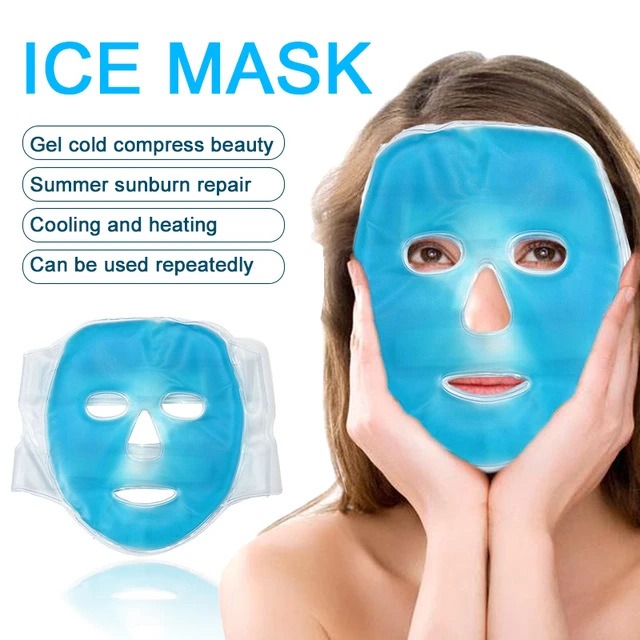 Full Face Massage Ice Mask Hot - Eye Mask Heated 评论和价格