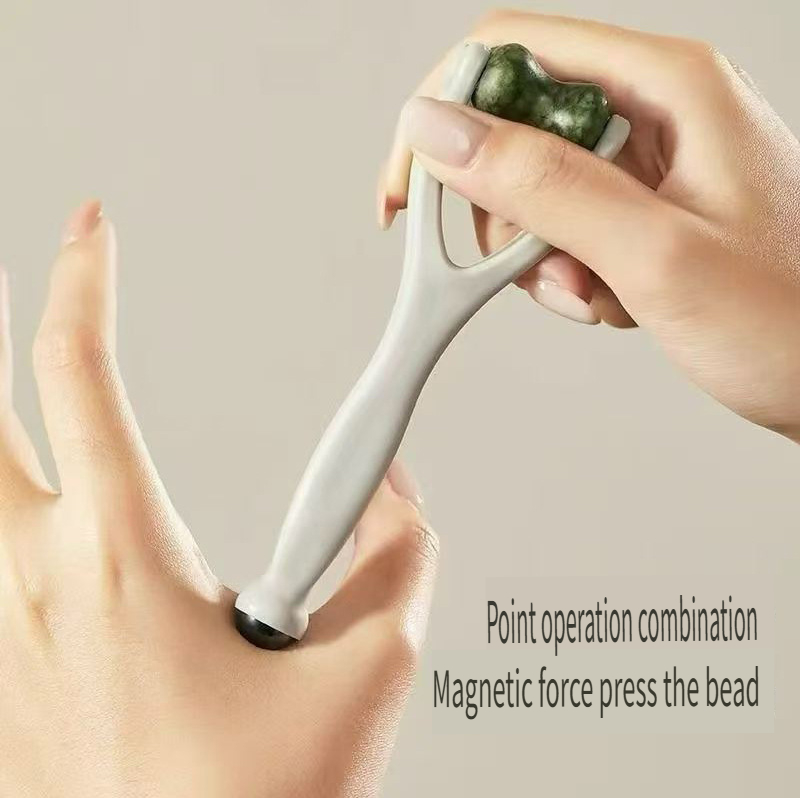 1pc Natural Jade Finger Massag - Home Spa Wellness 评论和价格